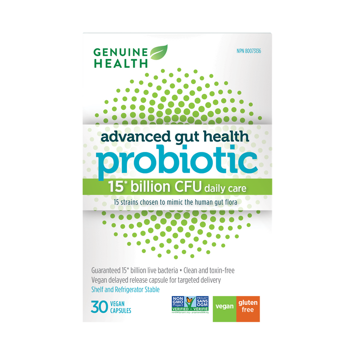 advanced gut health gentle-care probiotic l 15 billion - 30 capsules