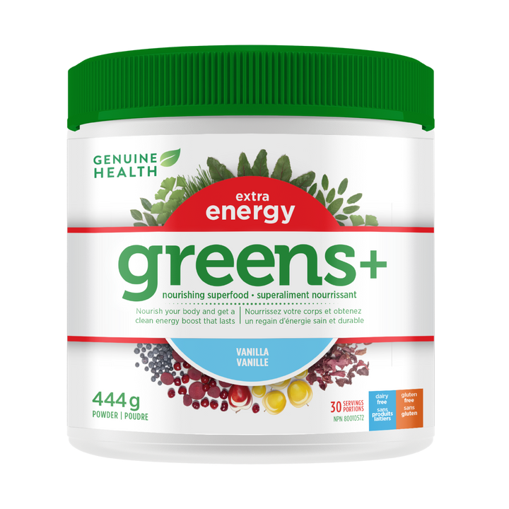 greens+ extra energy 444g | vanilla - 30 servings