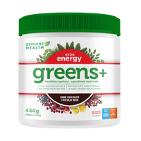 greens+ extra energy 444g | dark chocolate - 30 servings