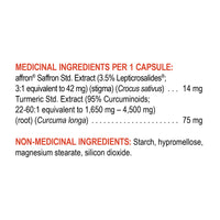 mood 60 capsules | saffron and turmeric