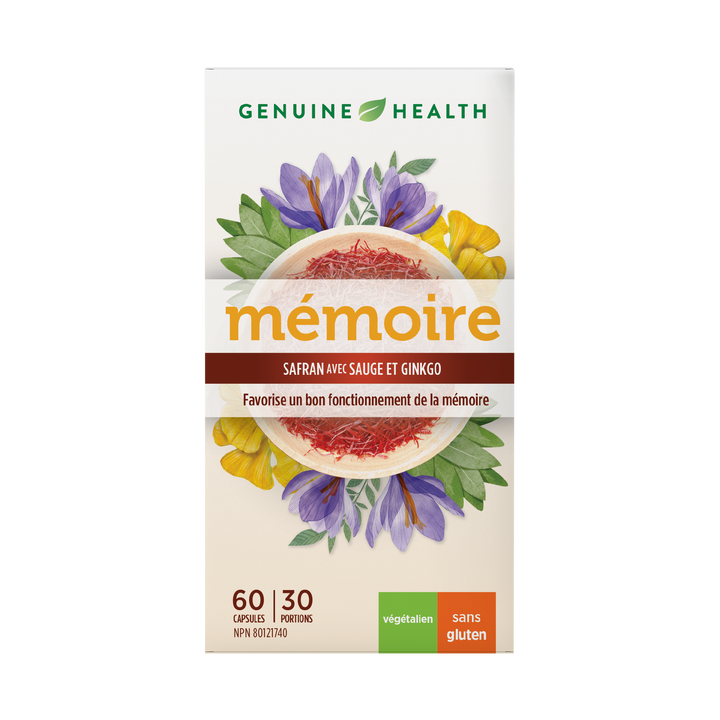 memory 60 capsules | saffron, sage, and gingko biloba