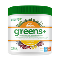 greens+ daily detox 405g | natural lemon - 30 servings