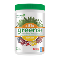 greens+ daily detox 204g | natural lemon - 15 servings