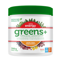 greens+ extra energy 399g | natural orange - 30 servings