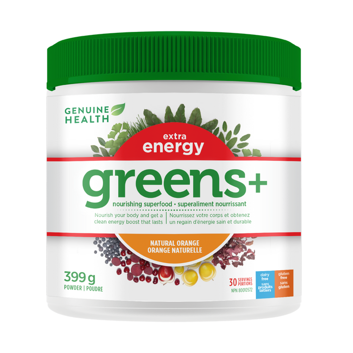 greens+ extra energy 399g | natural orange - 30 servings
