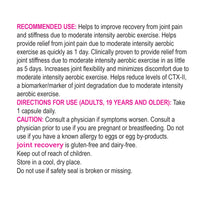 fast joint recovery with NEM 60 capsules