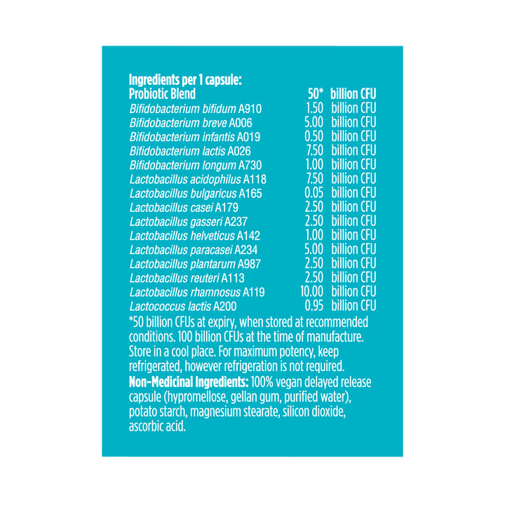 advanced gut health extra-strength probiotic | 50 billion - 30 capsules