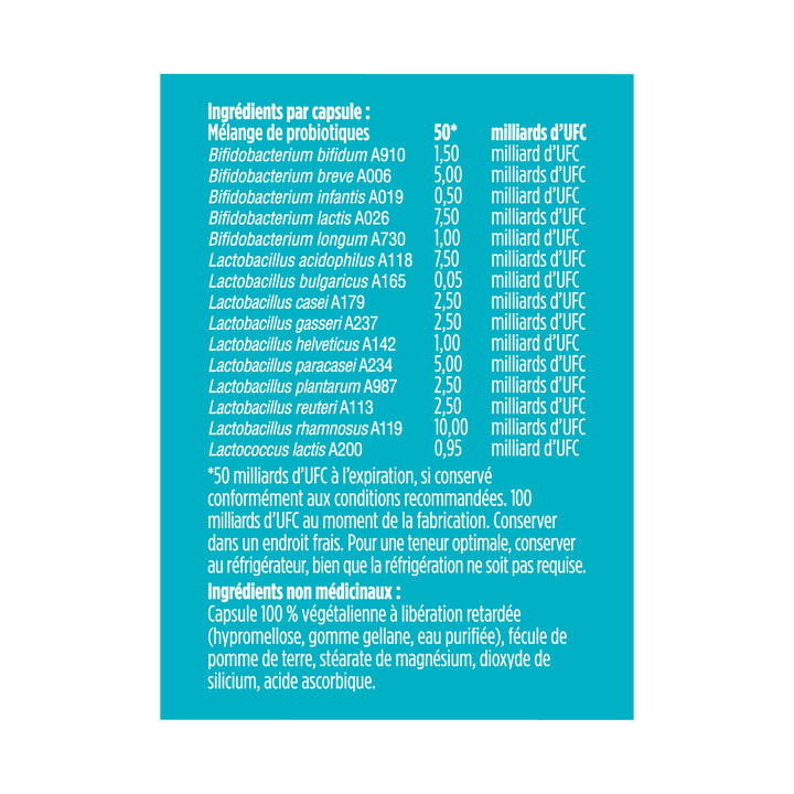 advanced gut health probiotic extra-strength l 50 billion - 60 capsules