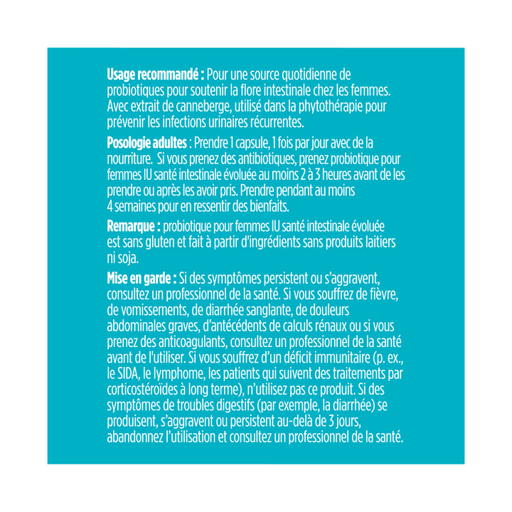 advanced gut health probiotic UTI | 50 billion - 30 capsules