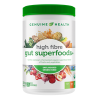 high fibre gut superfoods+ | unflavoured & unsweetened - 21 servings