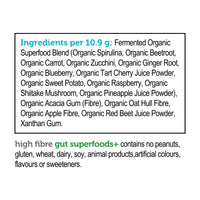 high fibre gut superfoods+ | unflavoured & unsweetened - 21 servings