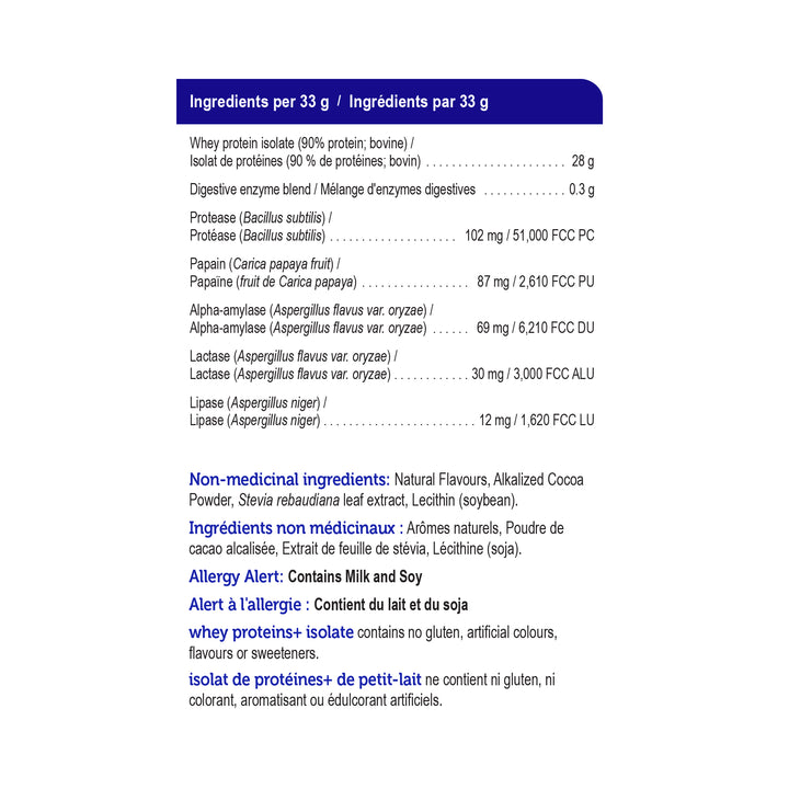 whey protein isolate+ | natural chocolate 840g