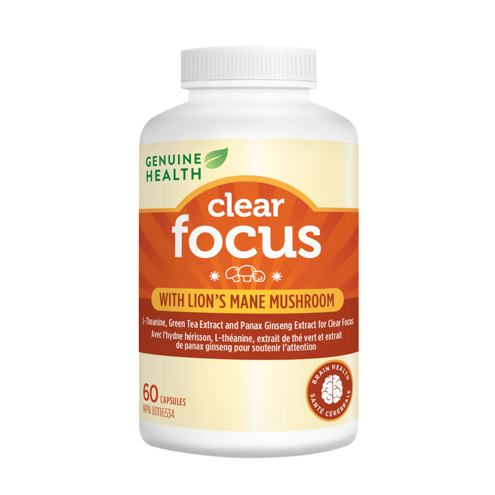 Genuine Health clear focus front label