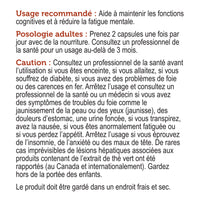 label Genuine Health clear focus french directions