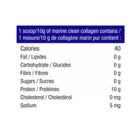 label Genuine Health marine clean collagen unflavoured nutrition panel