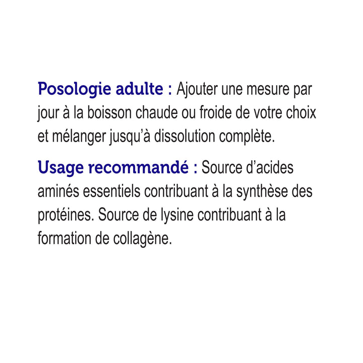 label Genuine Health marine clean collagen unflavoured French directions
