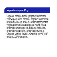 label Genuine Health fermented organic vegan proteins vanilla ingredients