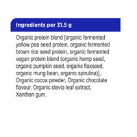 label Genuine Health fermented organic vegan proteins chocolate ingredients