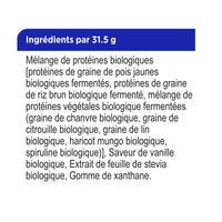 label Genuine Health fermented organic vegan proteins chocolate French ingredients