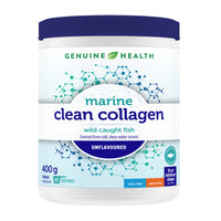 clean collagen marine unflavoured, stevia free, 40 servings