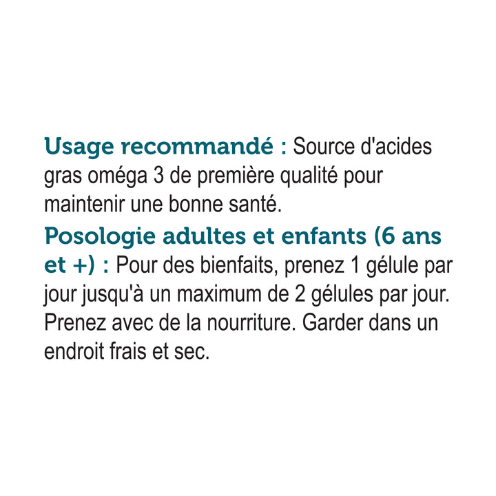 omega3 DAILY 120 gélules l bonne santé