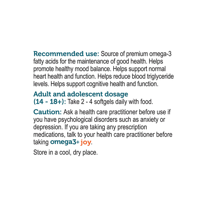 omega3+ joy, 120 softgels