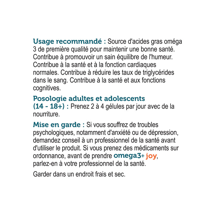 omega3+ joy, 120 softgels