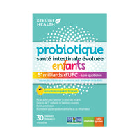 advanced gut health probiotic kids lemonade 5 billion, 30 chewable tablets