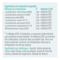 advanced gut health probiotic kids lemonade 5 billion, 30 chewable tablets