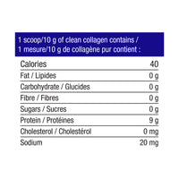 clean collagen bovine unflavoured, stevia free, 28 servings