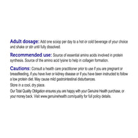 clean collagen bovine unflavoured, stevia free, 28 servings