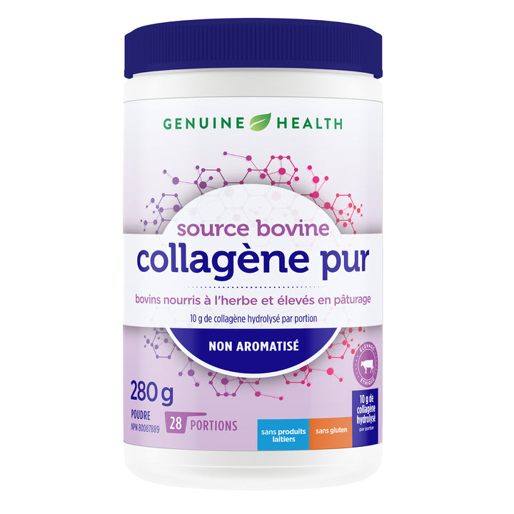 clean collagen bovine unflavoured, stevia free, 28 servings