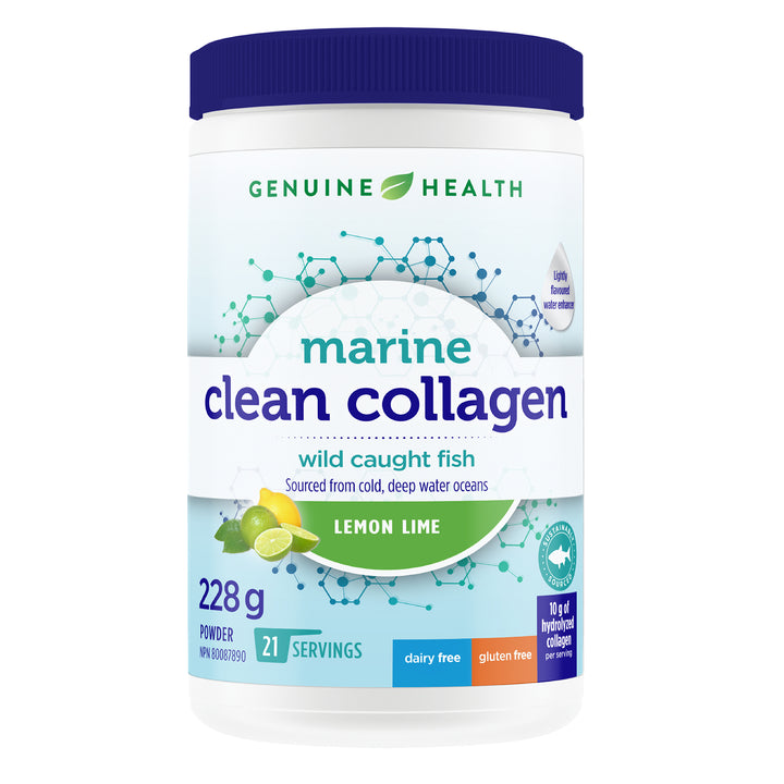 clean collagen marine lemon lime, 21 servings