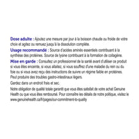 clean collagen marine lemon lime, 21 servings