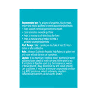 advanced gut health probiotic high potency 100 billion, 20 capsules