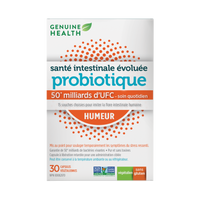 advanced gut health probiotic mood + melon extract 50 billion, 30 capsules