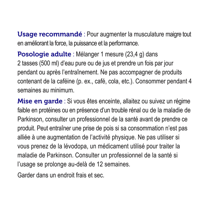 fermented BCAA+ creatine lemon-lime, 20 servings