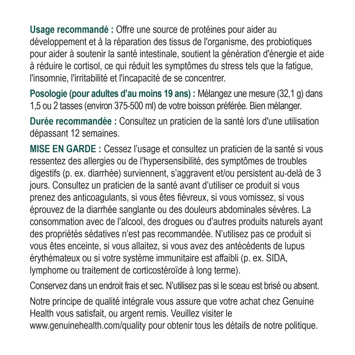 tout-en-un 20 portions - 643g | naturel non sucre