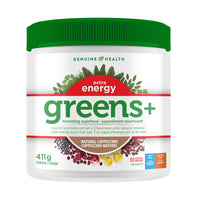 greens+ extra energy natural cappuccino, 30 servings