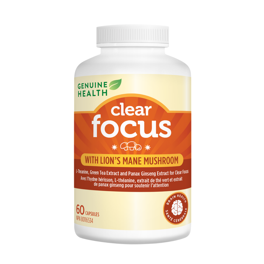 Genuine Health clear focus front label